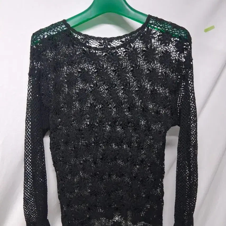 [BUNJANG] Black Knit Sweater Women's Size M / 블랙 니트 여성 의류 M