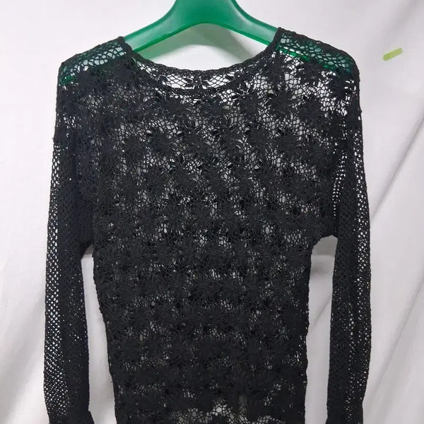 [BUNJANG] Black Knit Sweater Women's Size M / 블랙 니트 여성 의류 M