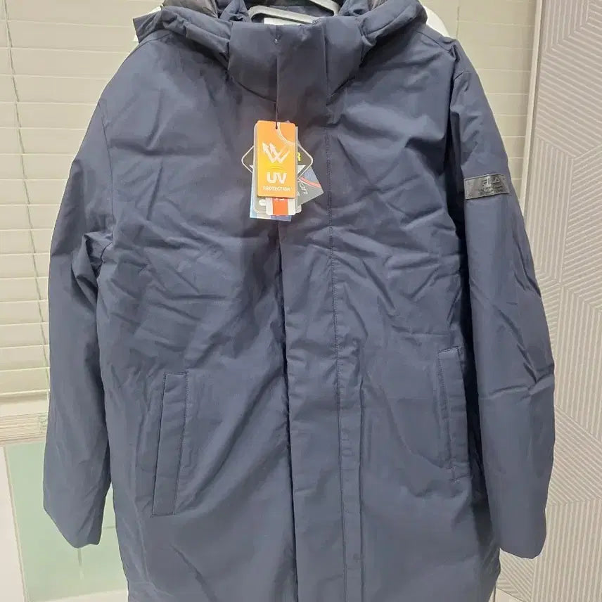 [BUNJANG] Fila Golf Men's Long Padding Navy New Arrival / 휠라골프 남성 롱패딩 네이비 새상품