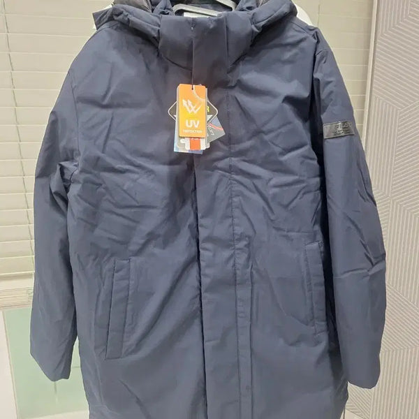 [BUNJANG] Fila Golf Men's Long Padding Navy New Arrival / 휠라골프 남성 롱패딩 네이비 새상품