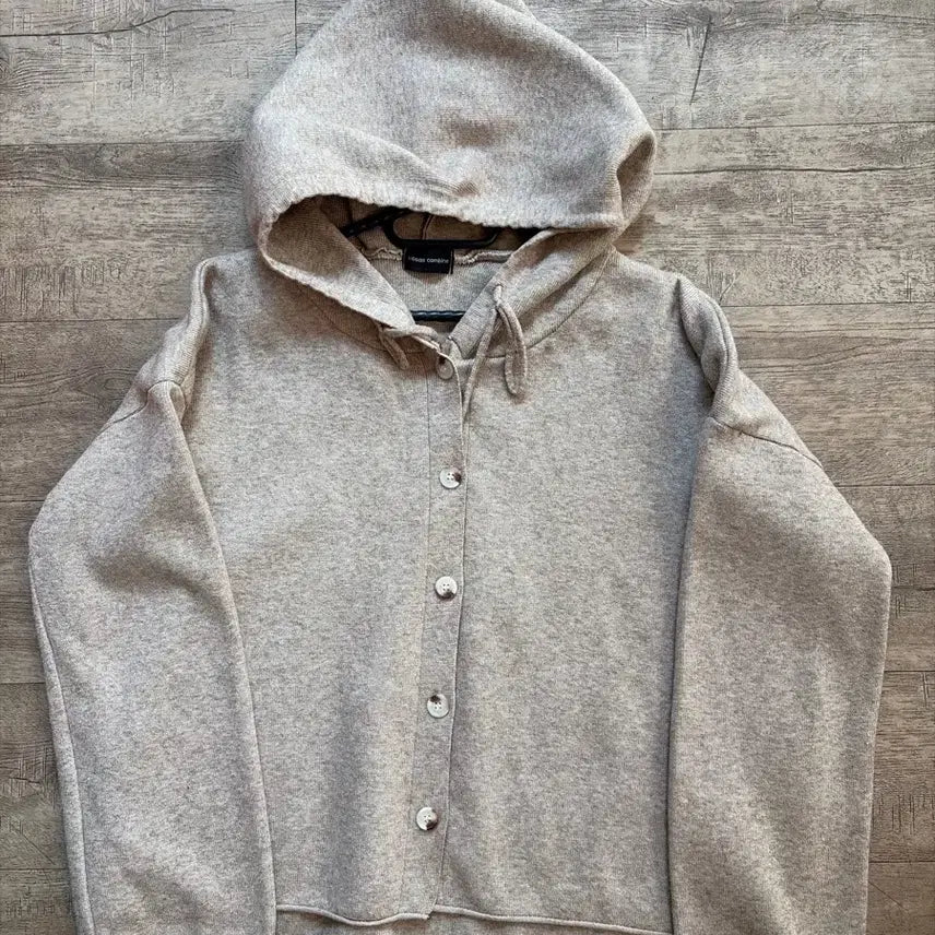 [BUNJANG] Code:z Combined Hooded Cardigan Beige / 코데즈컴바인 후드 가디건 베이지