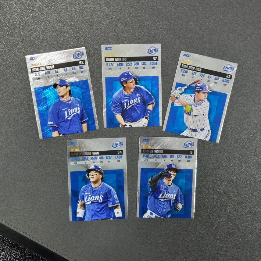[BUNJANG] KBO Cards Plus Samsung Records Full Set / KBO카드 플러스 삼성 레코드 풀세트 (구자욱, 최형우, 강민호, 김재윤, 김헌곤)