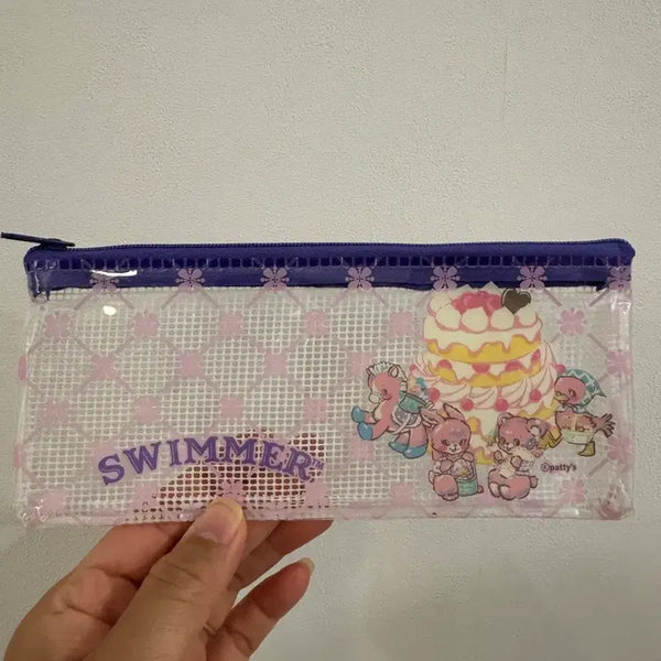 [BUNJANG] Swimmer Clear Mesh Pouch New / 스위머 클리어 파우치 망사 새상품