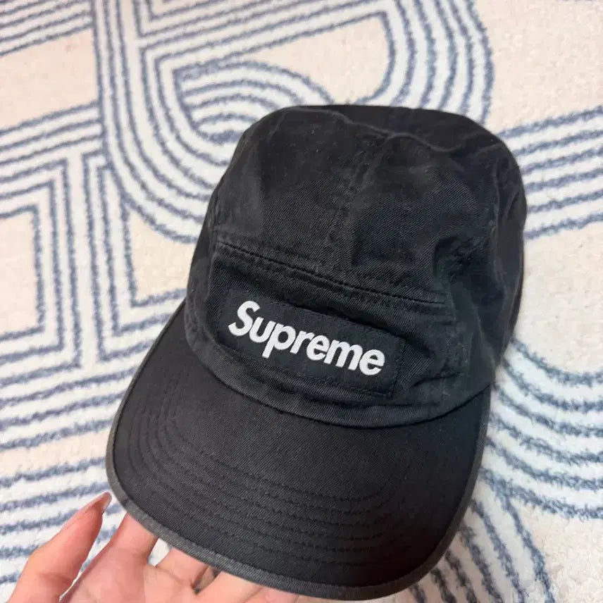[BUNJANG] Supreme Camp Cap Black / 슈프림 캠프캡