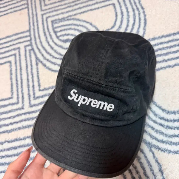[BUNJANG] Supreme Camp Cap Black / 슈프림 캠프캡