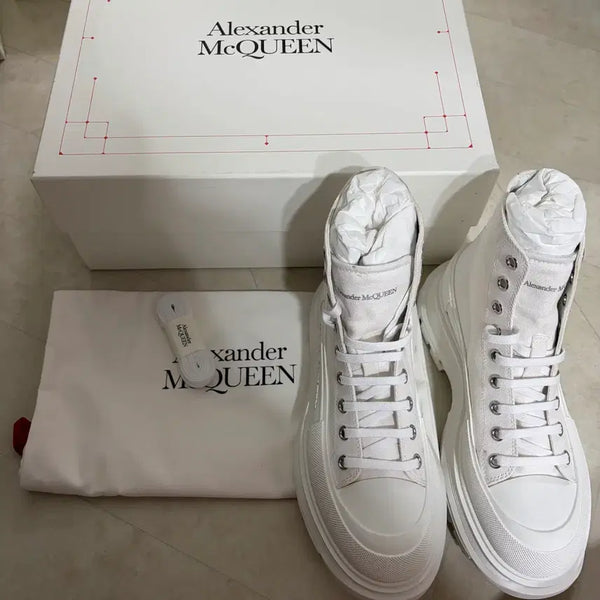 [BUNJANG] Alexander McQueen Tread Slick Boots White / 새상품(260)알렉산더맥퀸 트레드 슬릭부츠 화이트