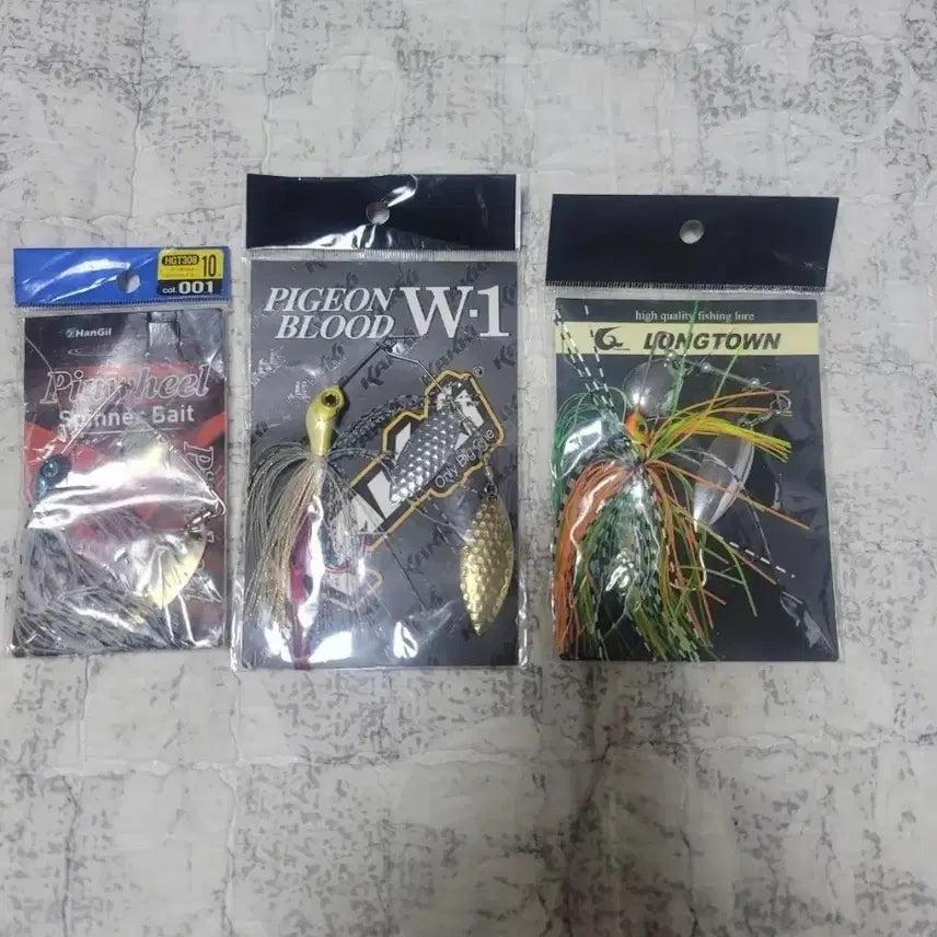 [BUNJANG] Spinnerbait Lures Set (3 pcs) / 낚시 루어 스피너베이트 3종