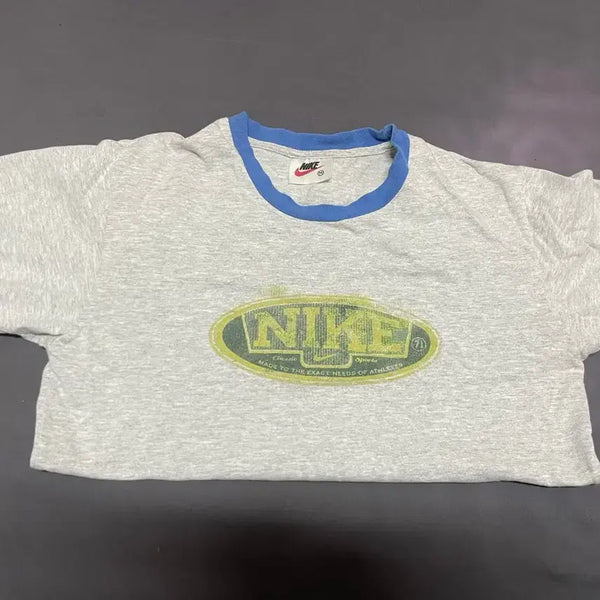 [BUNJANG] Nike Swoosh T-Shirt Gray/Blue / 나이키 스우시 반팔 티셔츠 그레이/블루