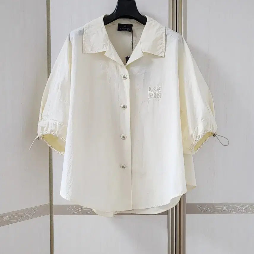 [BUNJANG] Lanvin Collection Dolman Sleeve Beaded Shirt / 한섬 랑방컬렉션 돌먼 슬리브 비딩 셔츠. 새상품