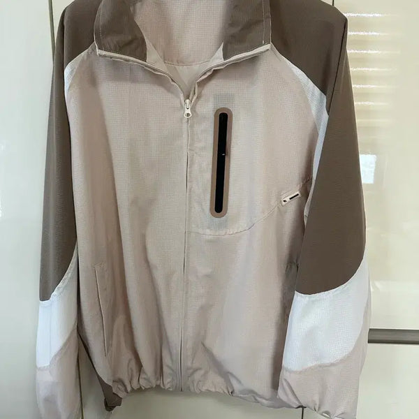 [BUNJANG] Beige Windbreaker Jacket / 바람막이 자켓 베이지 새상품
