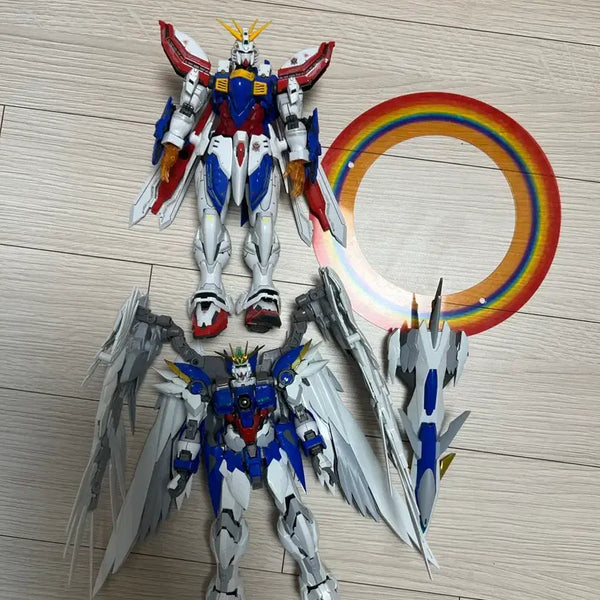 [BUNJANG] HI-RESOLUTION God Gundam + Wing Zero (Assembled) - Bundle Set / 가조립 하이레졸루션 갓건담 + 윙제로 일괄 판매합니다
