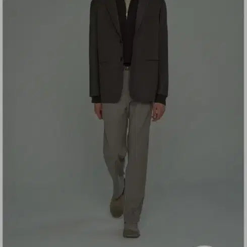[BUNJANG] DRUGHOMME Merino Wool Mélange Brown Blazer Jacket / 드러그옴므 메리노 울 멜란지 브라운 블레이저 자켓 M