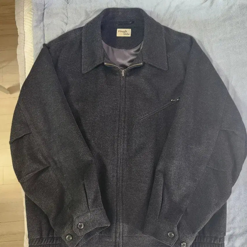 [BUNJANG] Roughside Baker Wool Blouson Ash Black Size 3 / 러프사이드 베이커 울 블루종 애쉬 블랙 3사이즈 판매합니다.