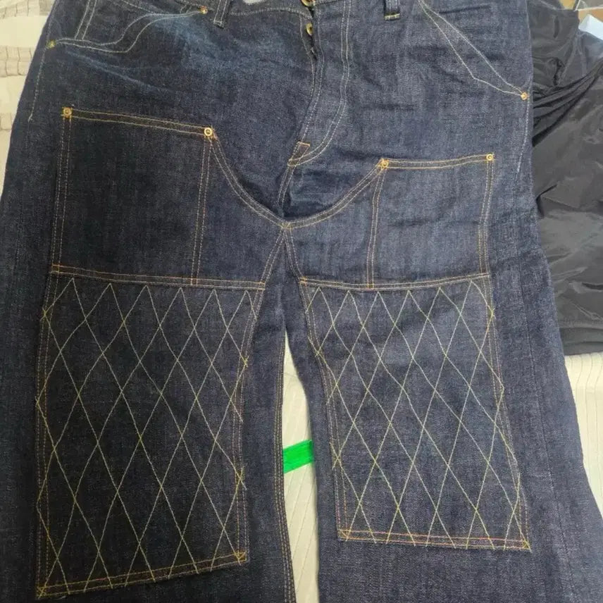[BUNJANG] Trophy Clothing 1606W Size 38 Jeans / 트로피클로딩 1606 더블니 38사이즈