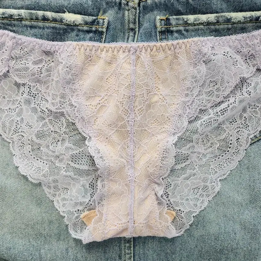 [BUNJANG] Aimerfeel Violet Lace Women's Panties / (중고) 바이올렛 레이스 여성팬티-에메필