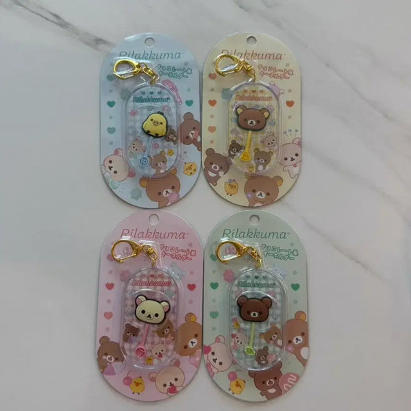[BUNJANG] Rilakkuma Choco Choco Charm Keychain Set / 리락쿠마 초코 초코참 키링 4종일괄