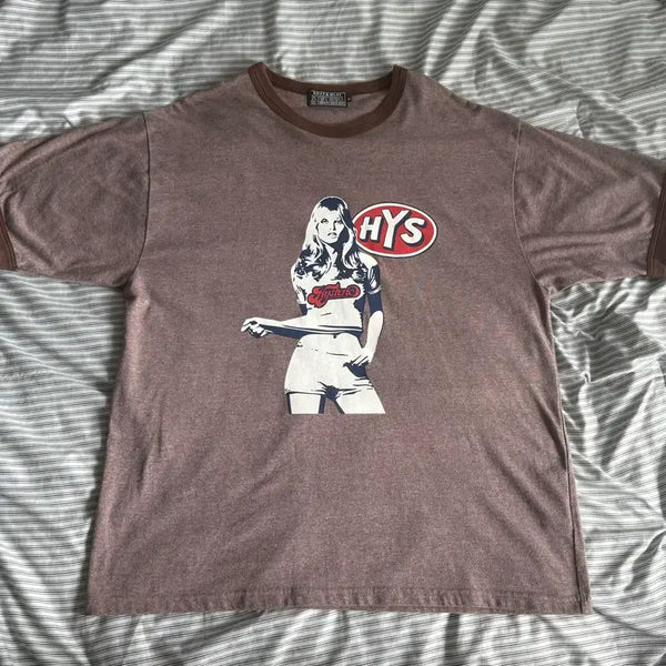[BUNJANG] Hysteric Glamour Ringer T-Shirt XL / [히스테릭글래머] 링거 반팔티 XL