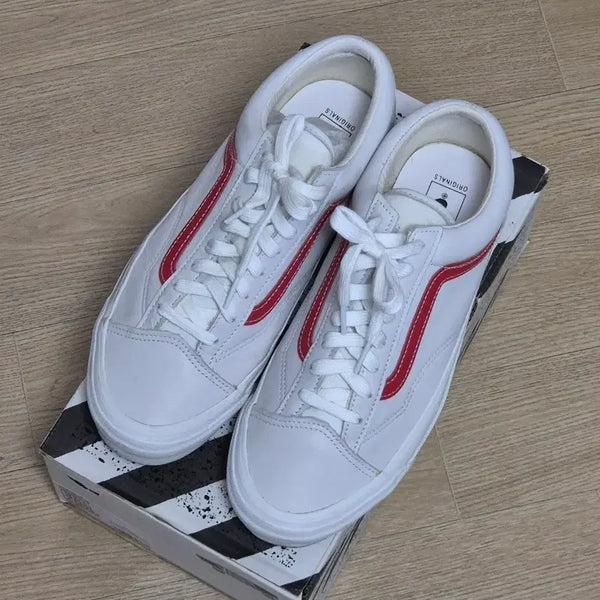 [BUNJANG] Vans Vault OG Style 36 Leather LX Red Sneakers / 반스 볼트 OG 스타일 36 레더 LX 레드 285