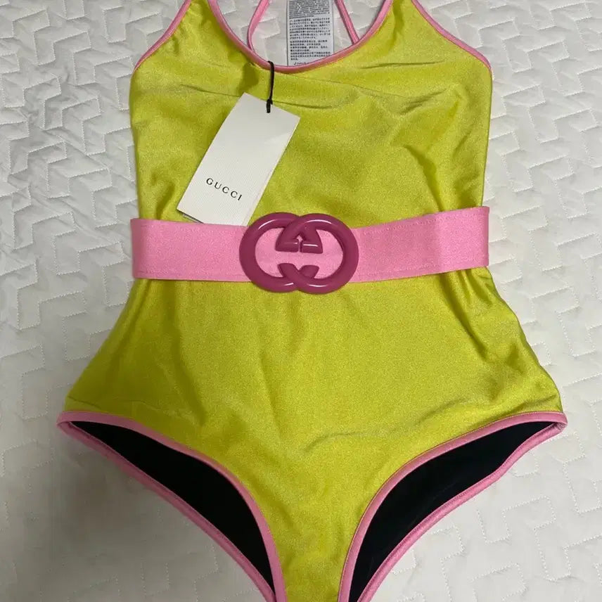 [BUNJANG] Gucci Women's Swimsuit Lemon Yellow / [정품] 구찌 수영복