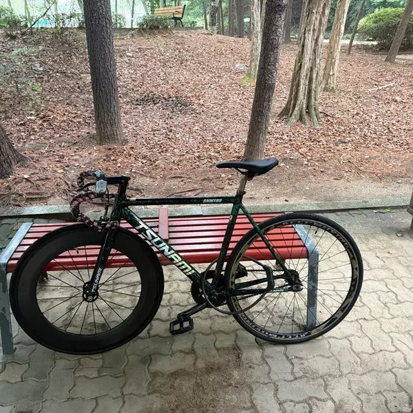 [BUNJANG] Tsunami Flame Green Pixy Full Bike / 쓰나미 불꽃그린