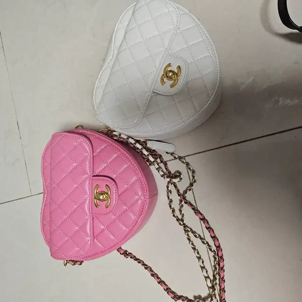 [BUNJANG] Quilted Heart Shoulder Bag / 하트가방