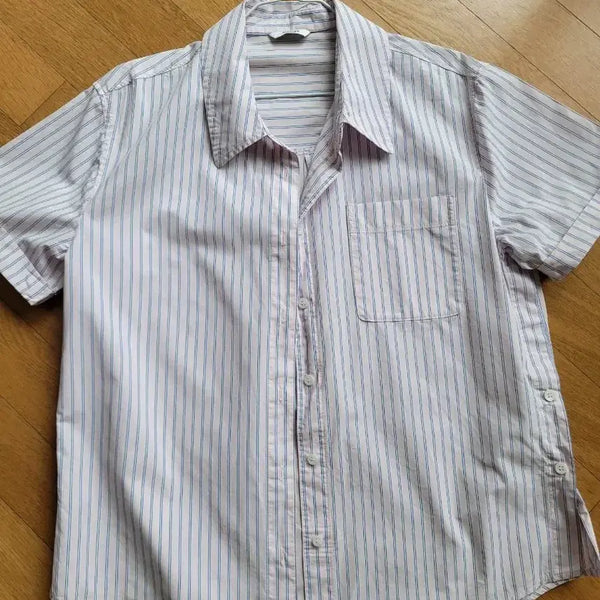 [BUNJANG] SISTINA Cotton Side-Button Shirt / 시스티나(SISTINA) 코튼 사이드버튼 셔츠 55-66