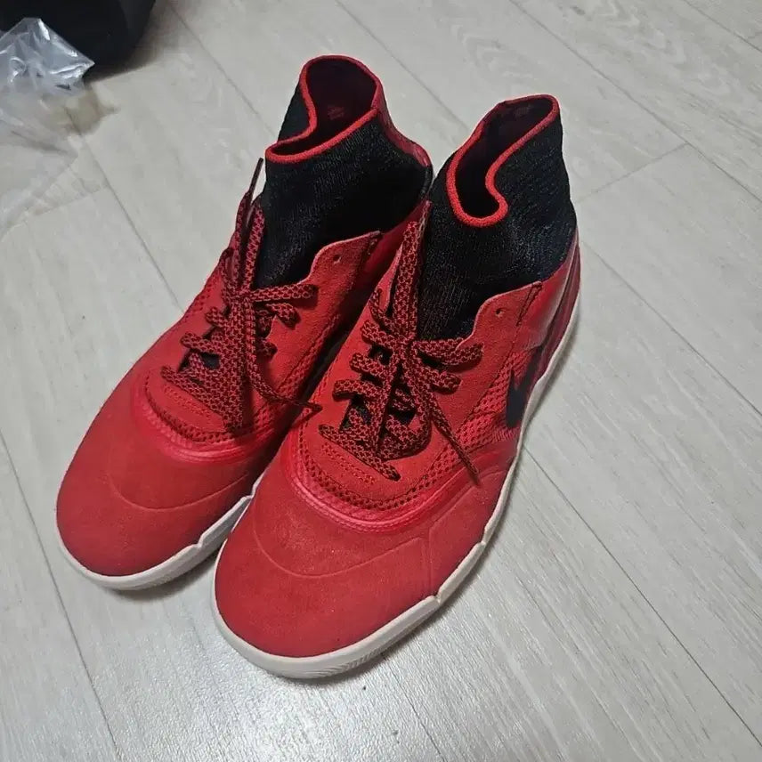 [BUNJANG] Nike SB Hyper 250 Suede Red High-Top Sneakers / 나이키 SB하이퍼 250