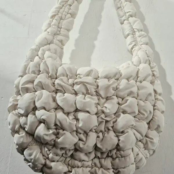 [BUNJANG] COS Cloud Bag Ivory Shirring Shoulder Mini Bag / 코스 COS 구름백 아이보리 셔링 숄더백 미니백