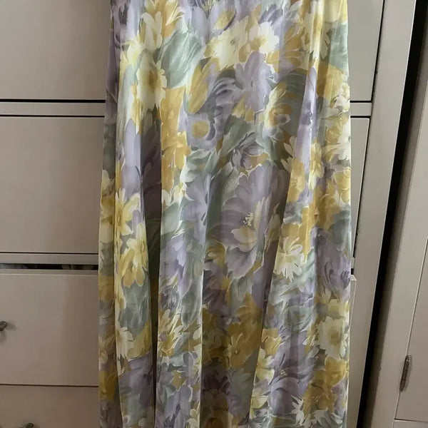 [BUNJANG] Floral Print Long Skirt / 여자 롱치마