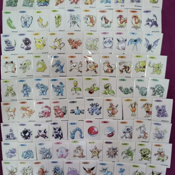 [BUNJANG] Pokemon 30th Anniversary 99 Types Sticker Bundle / 포켓몬 띠부씰 신상 30주년 일괄 판매