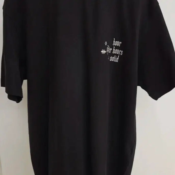 [BUNJANG] Solid Homme Black T-Shirt Size 48 / 솔리드옴므 블랙 반팔티 48사이즈