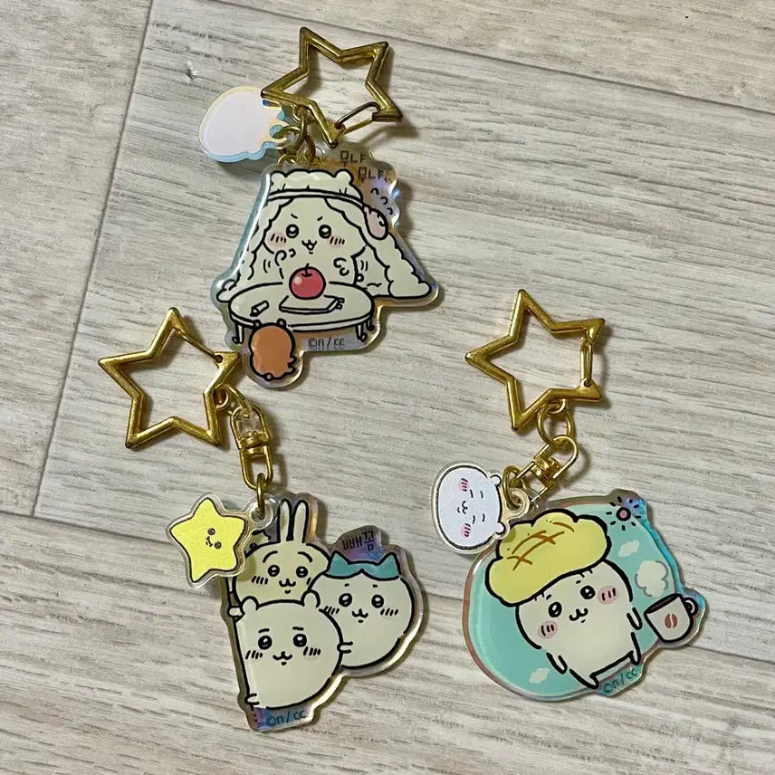 [BUNJANG] Secret 'Monzakgui' Keyring Bundle Set / 시크릿 먼작귀 키링 3개 일괄