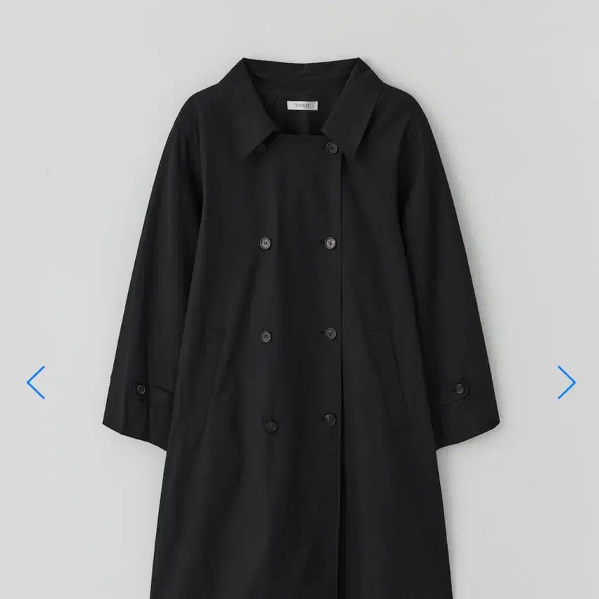 [BUNJANG] Thanat Sidian Long Trench Coat Black / 타낫 시디안 롱 트렌치 코트 Sidian long trench coat