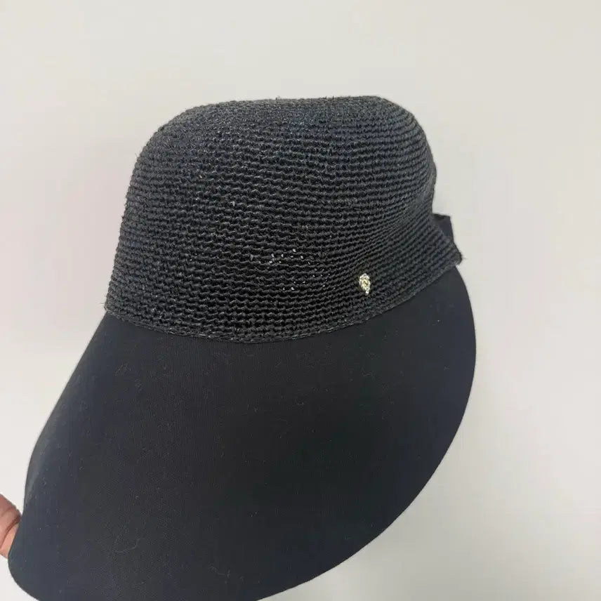 [BUNJANG] HELEN KAMINSKI Blaze Sun Visor Black Raffia Blend / 헬렌카민스키