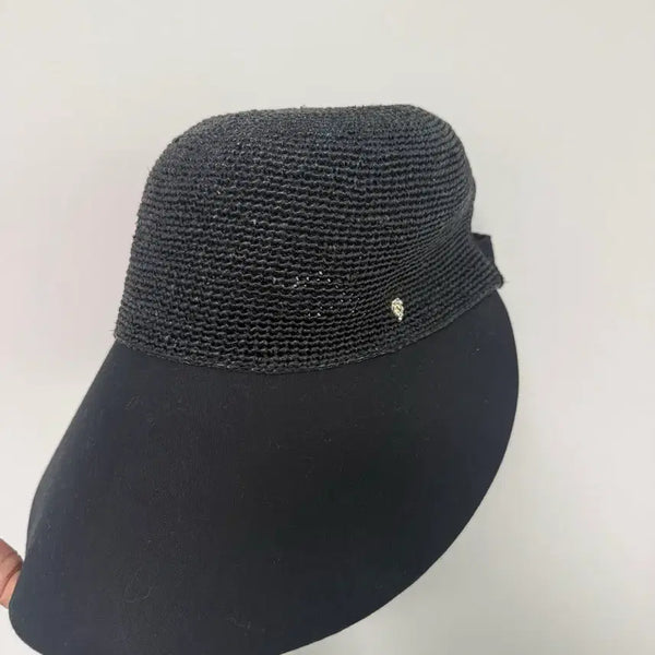 [BUNJANG] HELEN KAMINSKI Blaze Sun Visor Black Raffia Blend / 헬렌카민스키