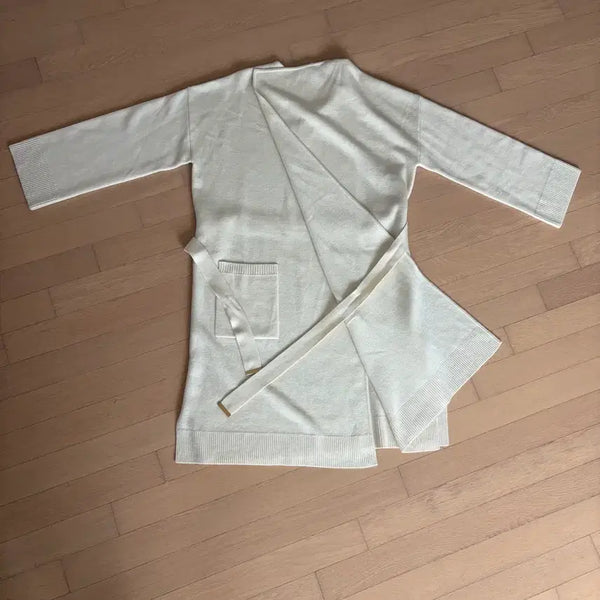 [BUNJANG] ESCADA Plus Size Ivory Knit Cardigan L / ESCADA 빅사이즈 아이보리 니트 가디건 L