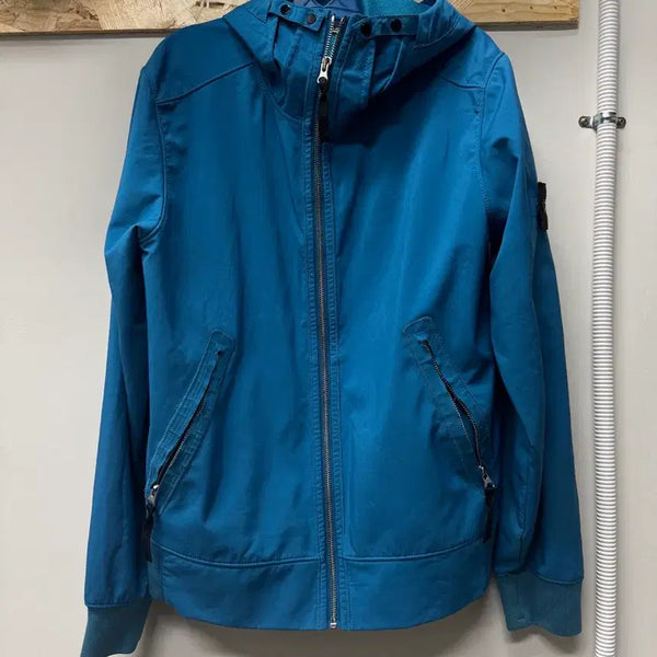[BUNJANG] Stone Island Softshell Light Zip-Up Hoodie - Size S / 스톤 아일랜드 소프트쉘 라이트 후드집업 s