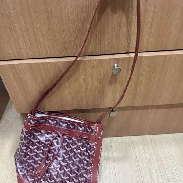 [BUNJANG] Bucket Bag Burgundy / 복조리백