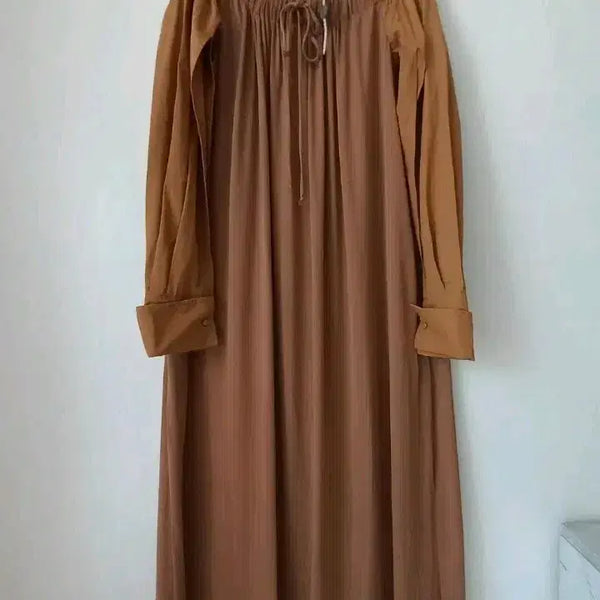 [BUNJANG] Max Mara Silk Shirt Long Dress / 막스마라 실크셔츠 롱원피스