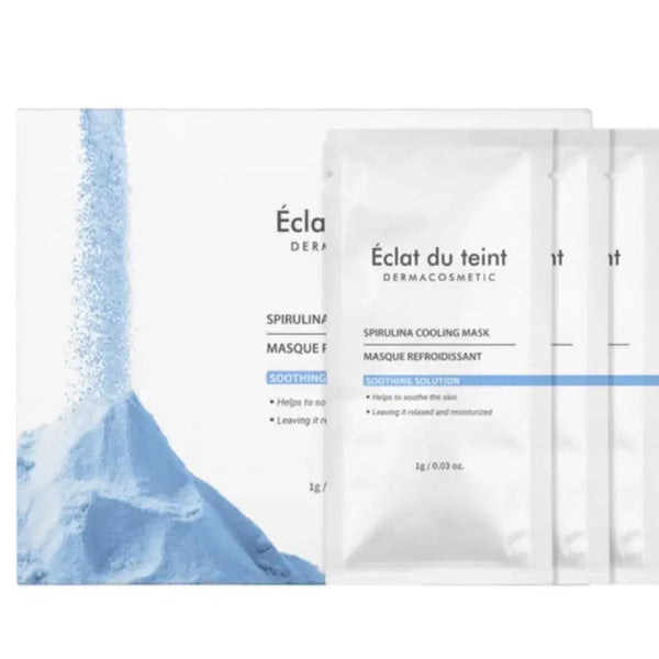 [BUNJANG] Eclat du Temps Spirulina Cooling Mask (30 Count) / 에끌라뒤땅 스피루리나 쿨링 마스크 1박스 (30개입)