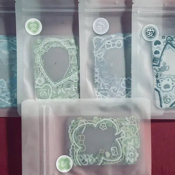 [BUNJANG] Photocard Frame Transparent Photocard Bundle Set / 체키 포카 프레임 투명포카 양도 부이님