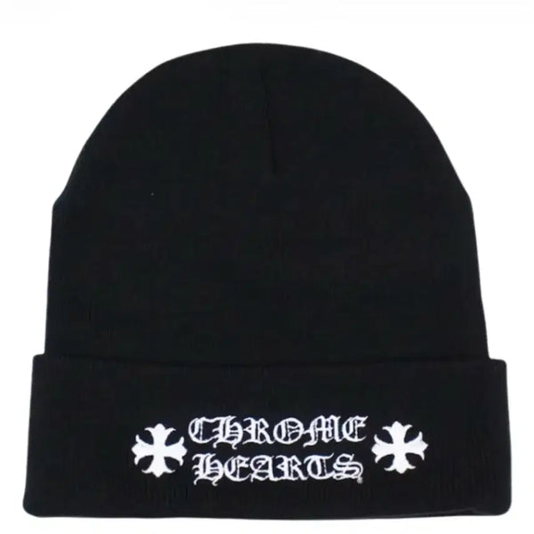 [BUNJANG] Chrome Hearts Logo Beanie Black / 크롬하츠 로고 비니 블랙