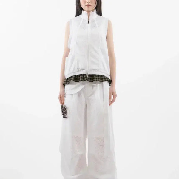 [BUNJANG] Duomiu Eyelet Top and Bottom Set / 뚜오미오 아일렛 상하의 셋업