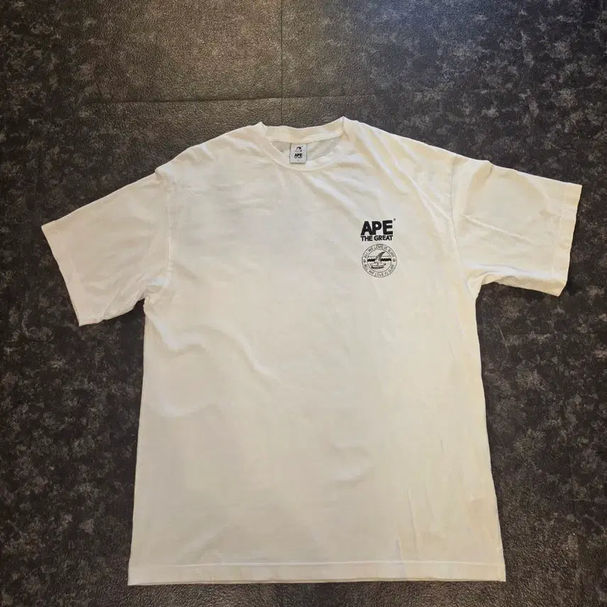 [BUNJANG] APE SURF TEE TURQUOISE WHITE / APE SURF TEE TURQUOISE 화이트