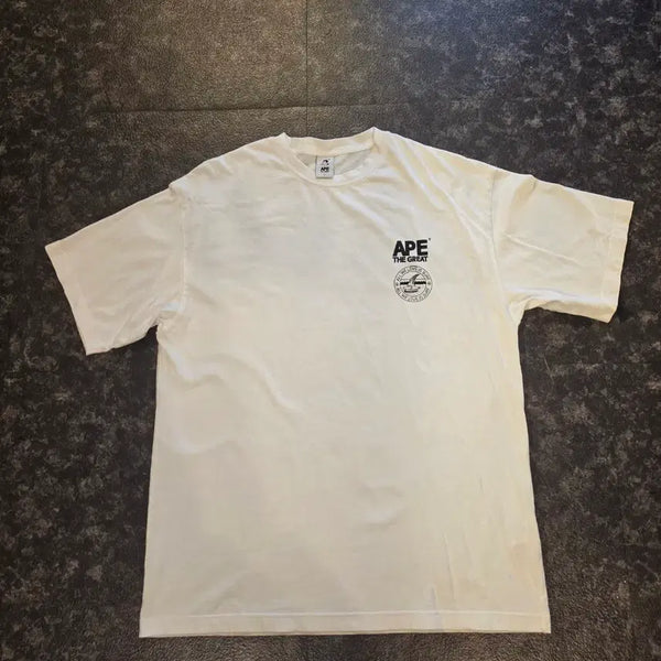 [BUNJANG] APE SURF TEE TURQUOISE WHITE / APE SURF TEE TURQUOISE 화이트