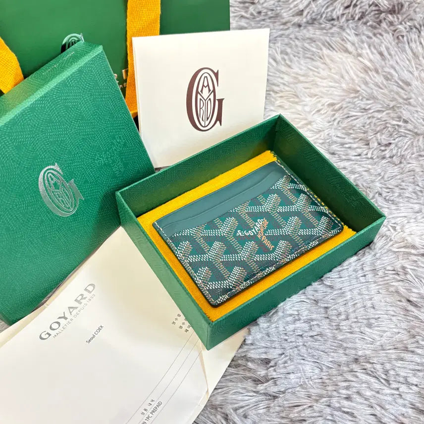 [BUNJANG] Goyard Saint-Pierre Card Wallet Green / [정품,풀구성] 고야드 생쉴피스 카드지갑 그린