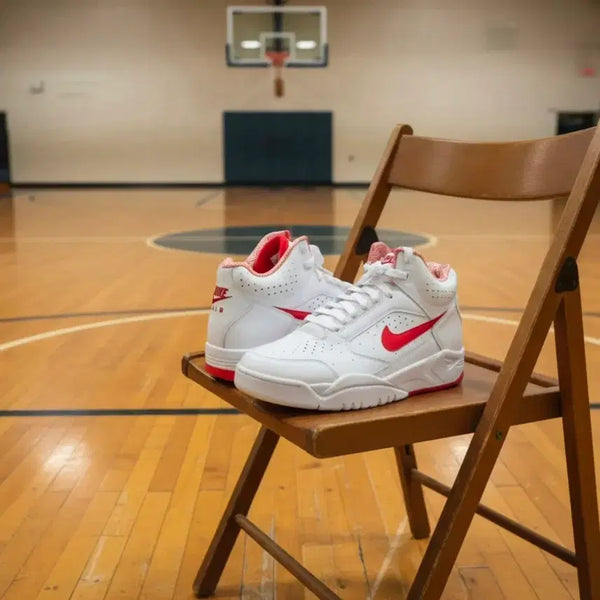 [BUNJANG] Nike Air Flight Lite Mid White Red / (공홈구매)나이키 에어 플라이트 라이트 미드 화이트 레드 (미착용)