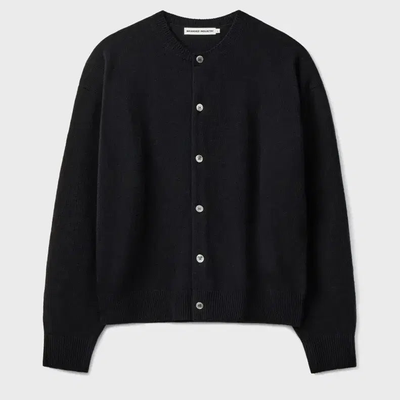 [BUNJANG] Branded Comfort Wool Crop Cardigan [Black] / 브랜디드 COMFORT WOOL CROP CARDIGAN [BLACK]