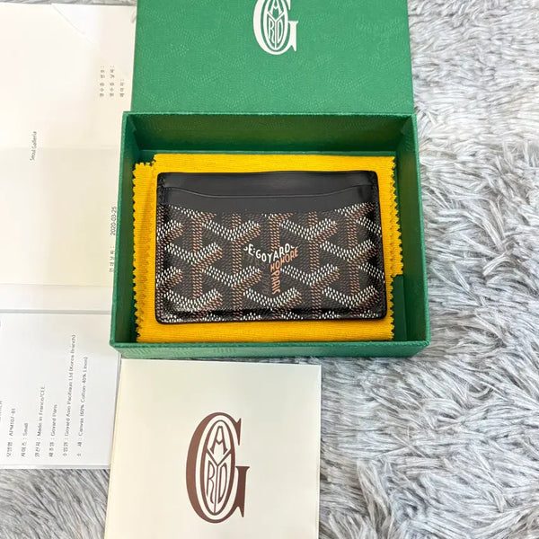 [BUNJANG] Goyard Saint Pierre Card Holder Black / [정품,풀구성] 고야드 생쉴피스 카드지갑 블랙