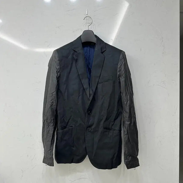 [BUNJANG] Antony Morato Leather Hybrid Blazer Jacket M (95) / 안토니 모라토 소매 가죽 하이브리드 블레이저 자켓 M 95